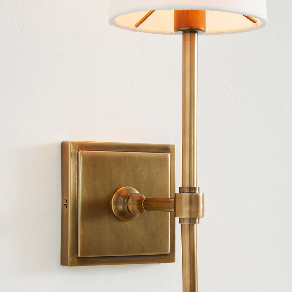 Lampada da Parete Vintage Industriale in Ottone