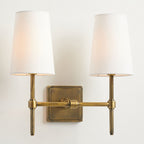 Lampada da Parete Vintage Industriale in Ottone