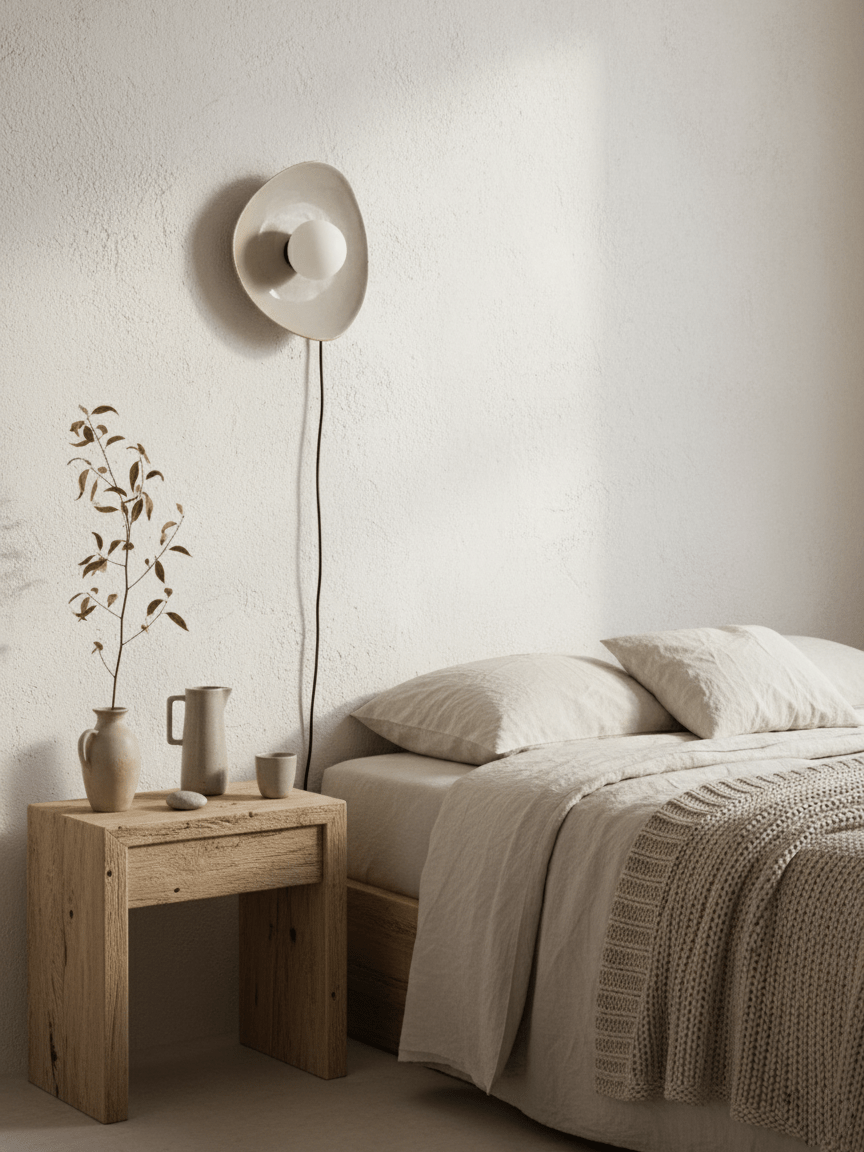 Lampada da Parete a Spina Pebble Disc
