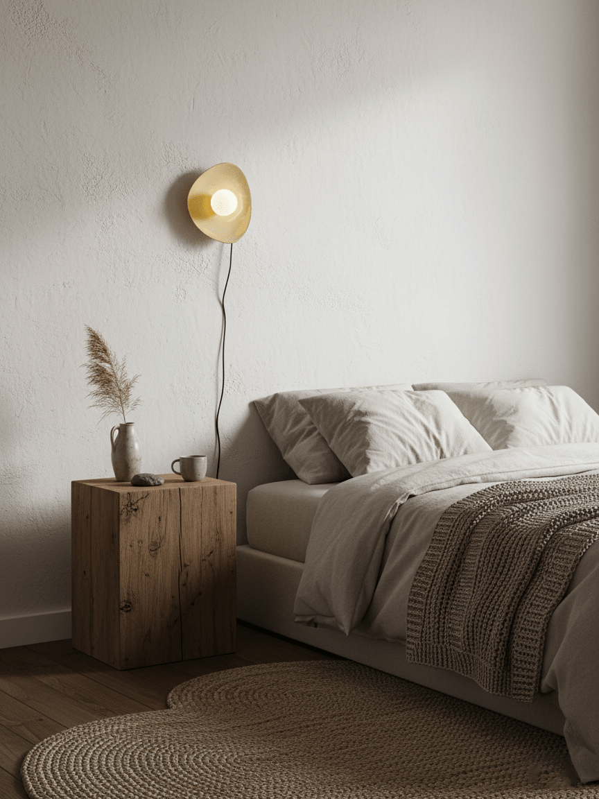 Lampada da Parete a Spina Pebble Disc