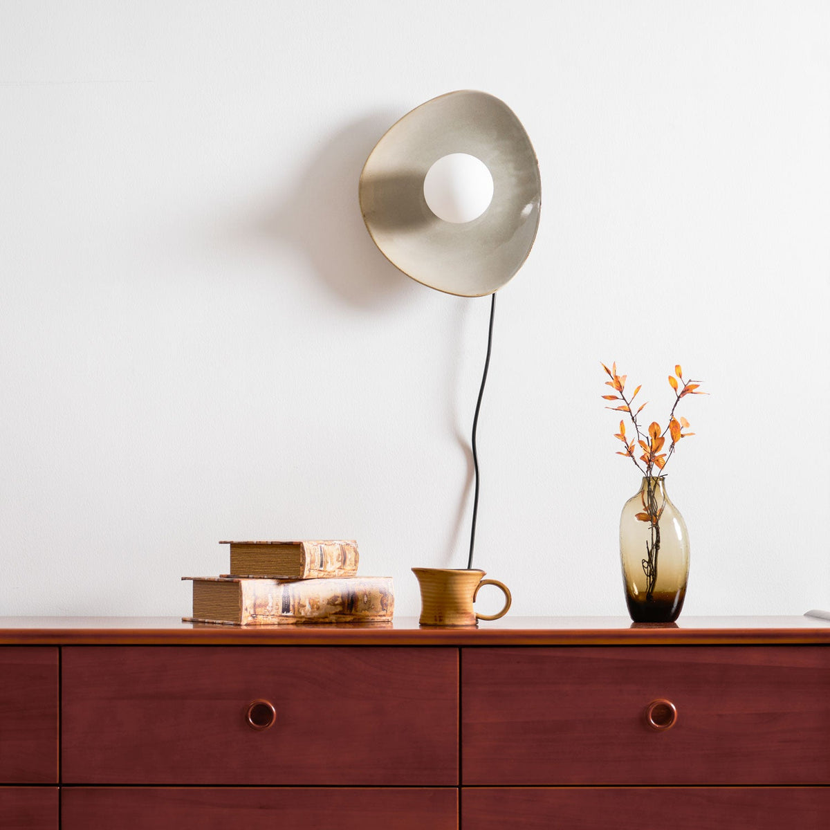 Lampada da Parete a Spina Pebble Disc