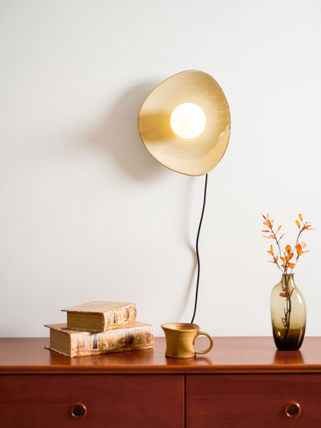 Lampada da Parete a Spina Pebble Disc
