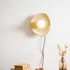 Lampada da Parete a Spina Pebble Disc