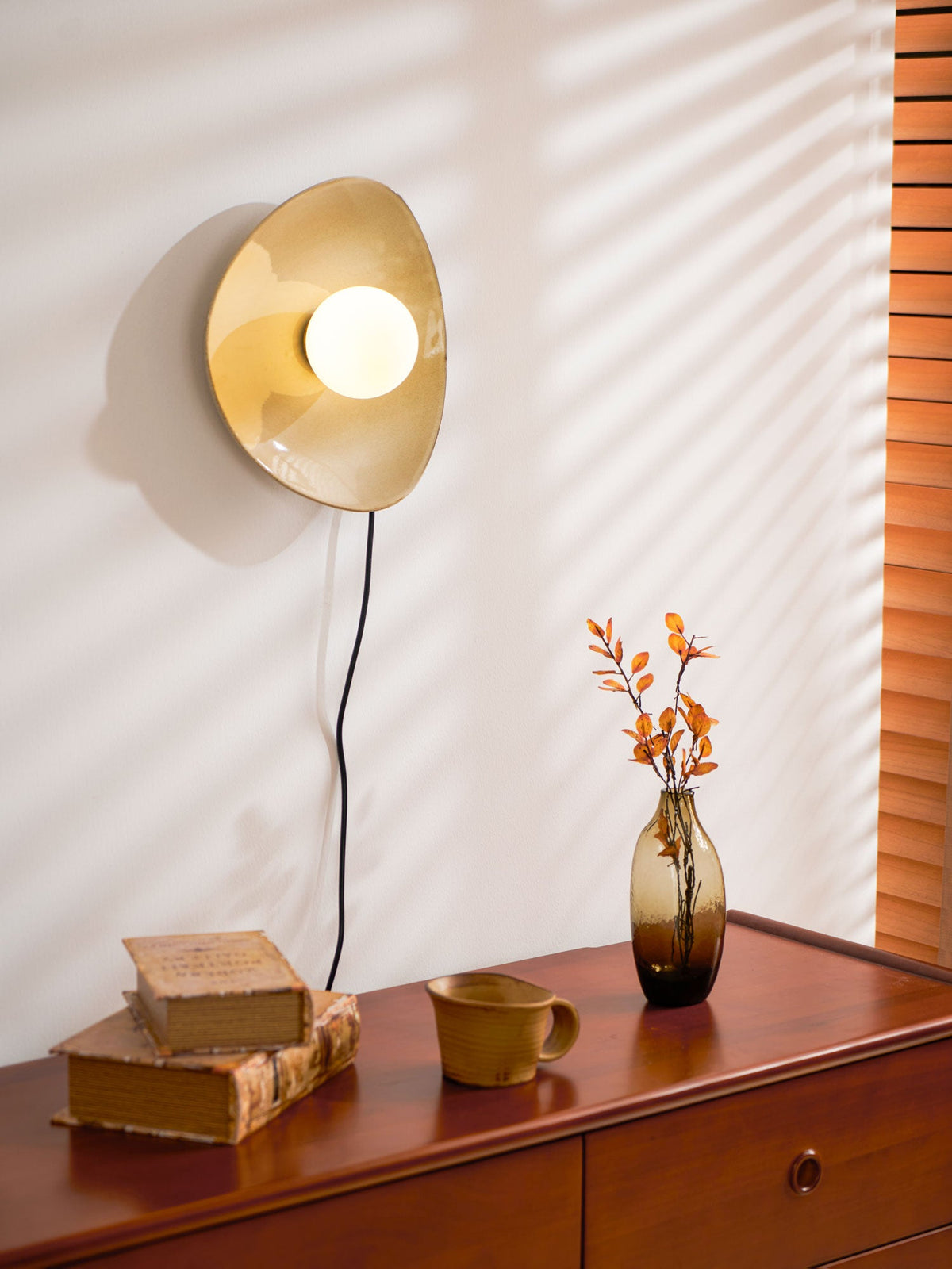 Lampada da Parete a Spina Pebble Disc