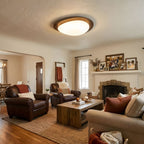 Lampada da soffitto in legno Pebble