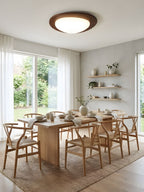 Lampada da soffitto in legno Pebble