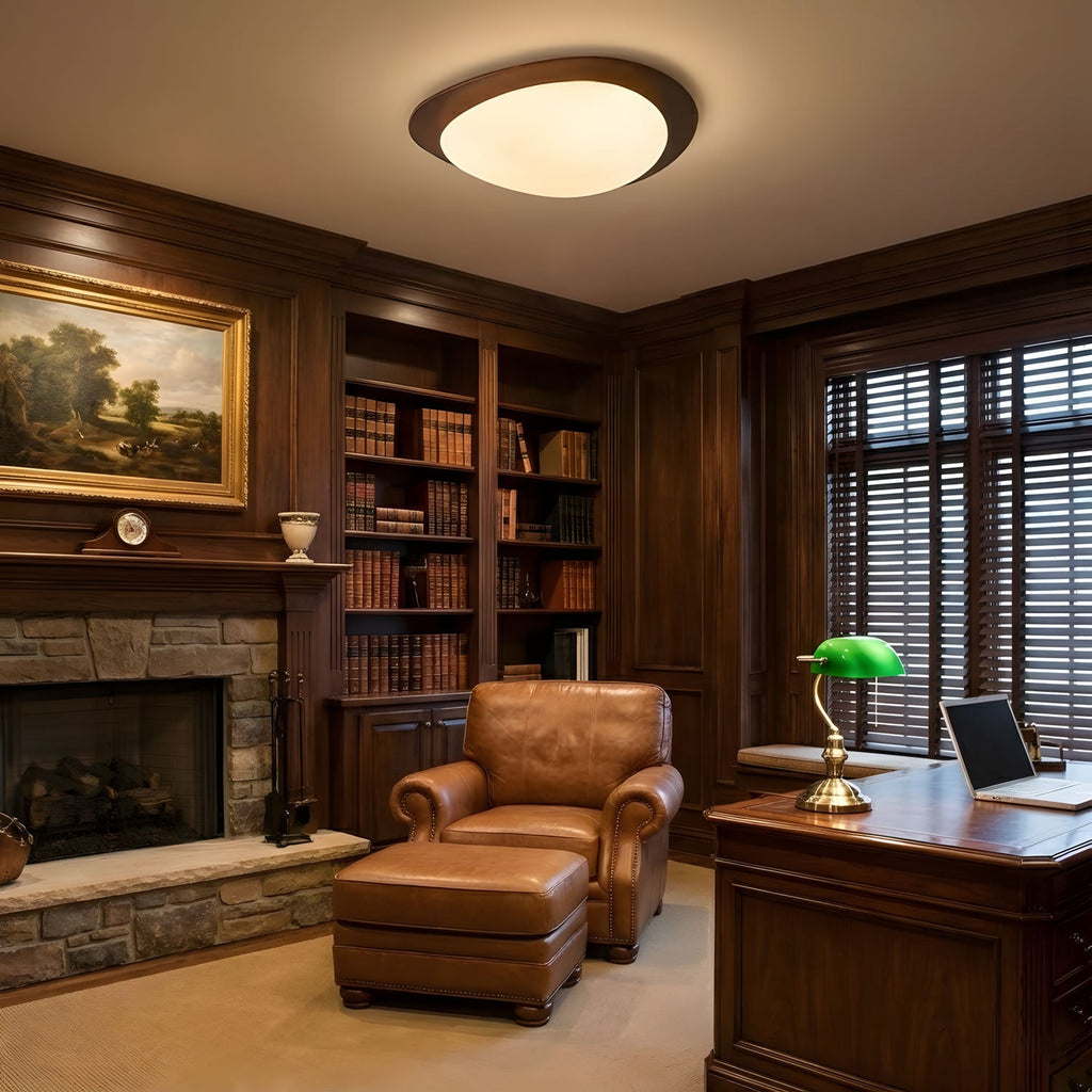 Lampada da soffitto in legno Pebble