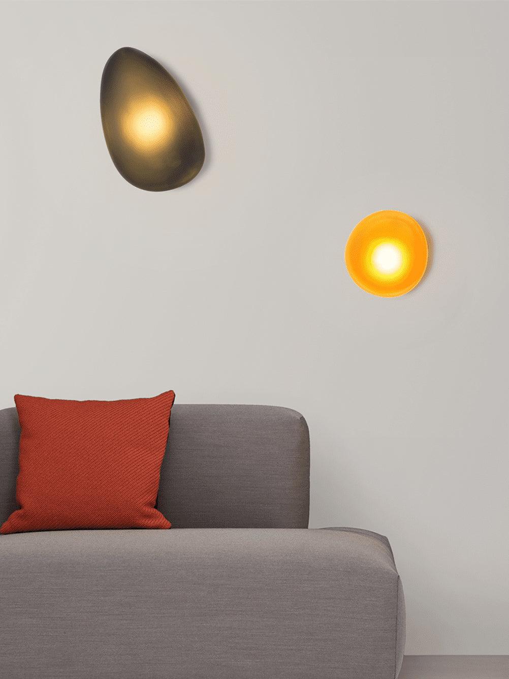 Lustra Applique Vetro Bolla Scultorea