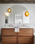 Lustra Applique Vetro Bolla Scultorea