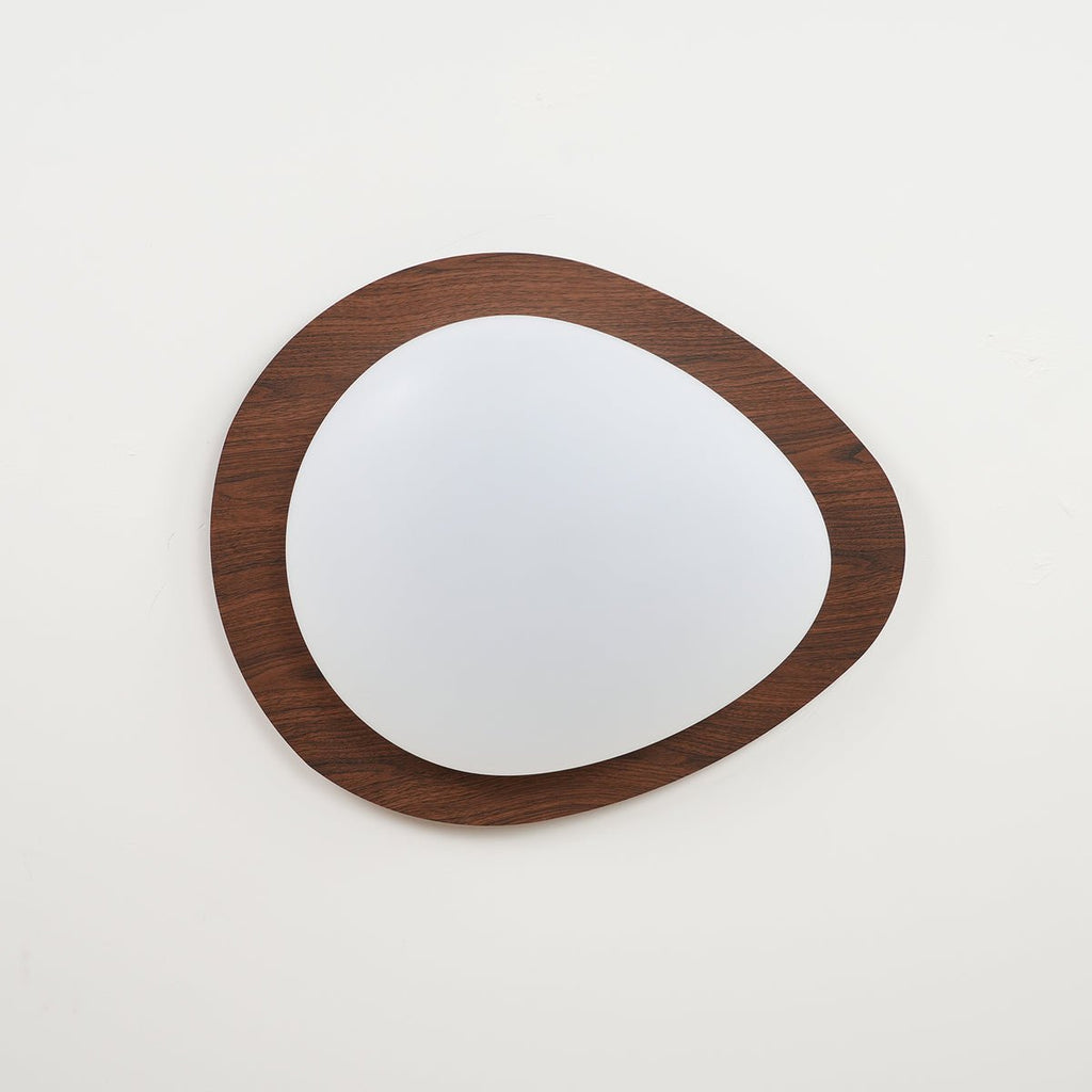 Quisti Pebble Walnut Ceiling Light