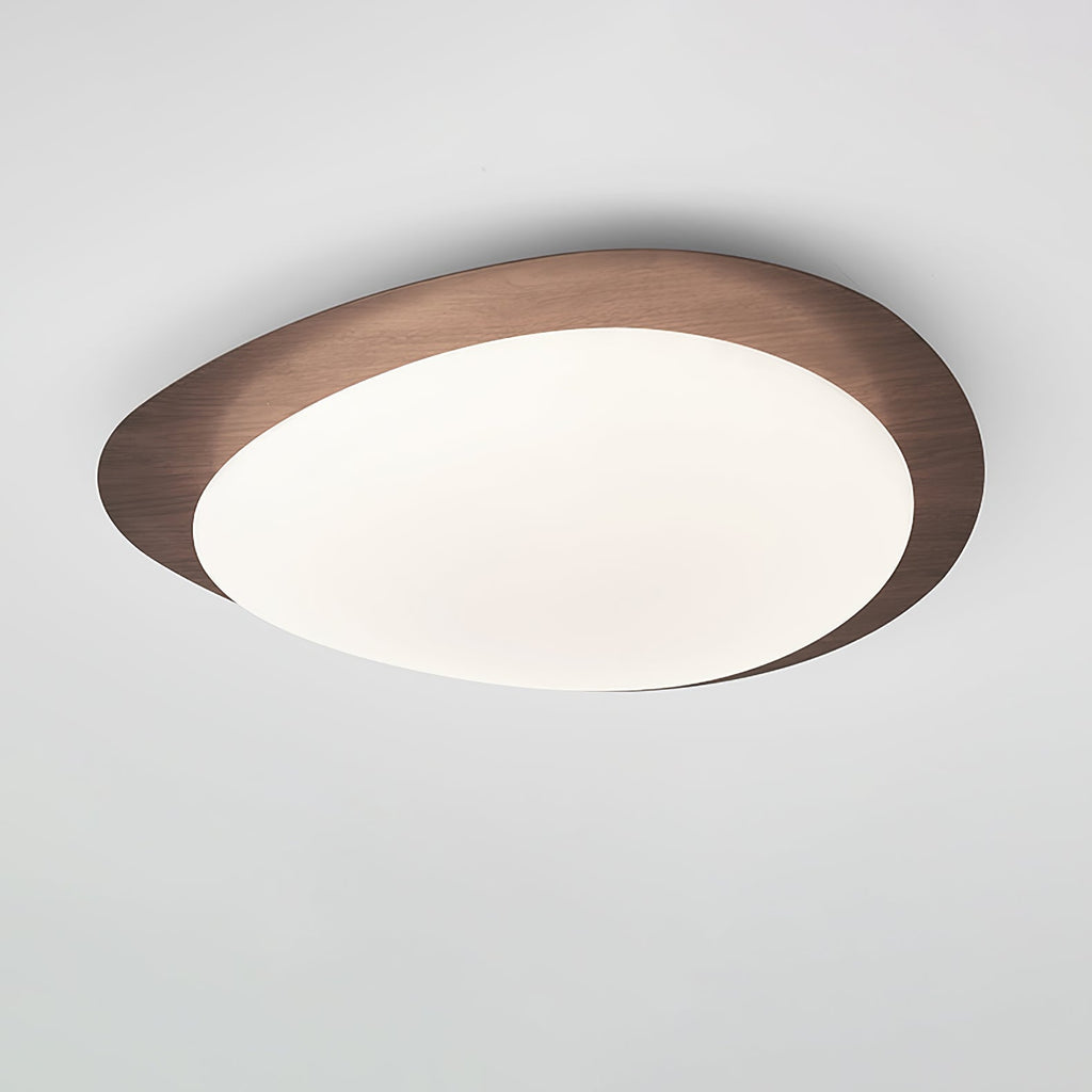 Quisti Pebble Walnut Ceiling Light