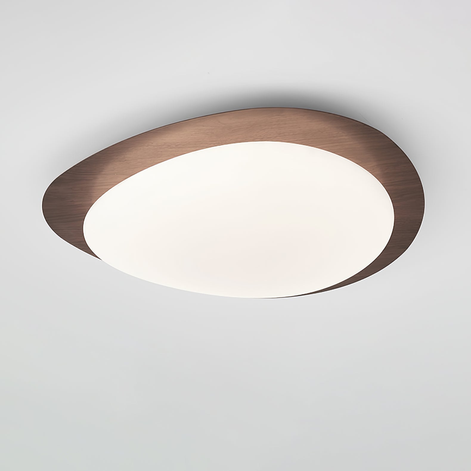 Quisti Pebble Walnut Ceiling Light