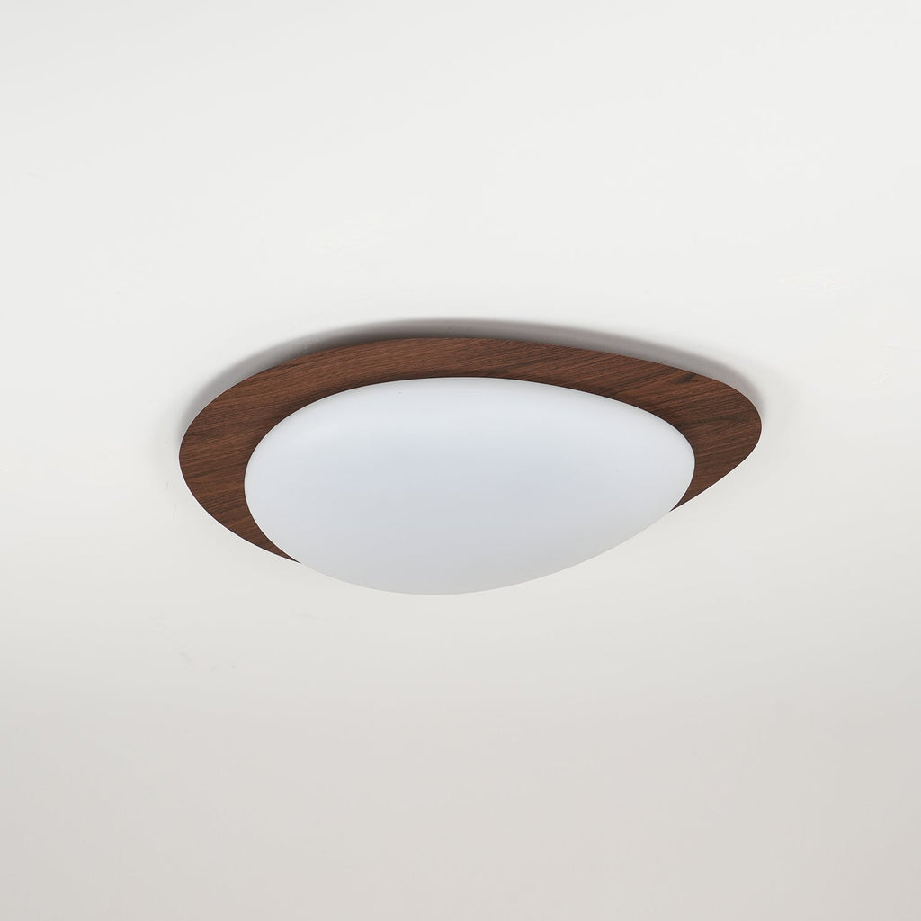 Quisti Pebble Walnut Ceiling Light