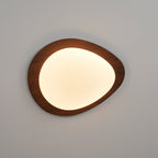Quisti Pebble Walnut Ceiling Light