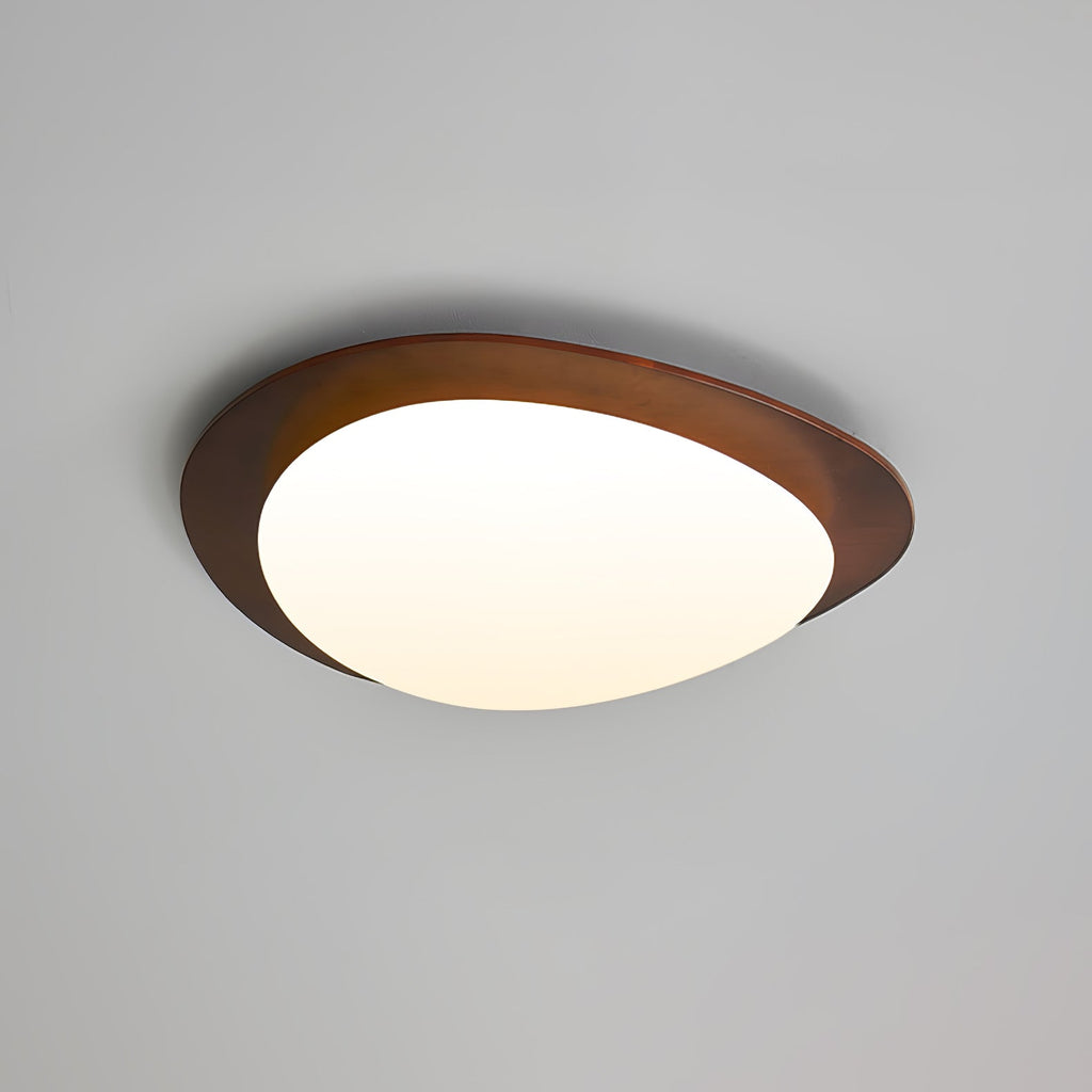 Lampada da soffitto in legno Pebble