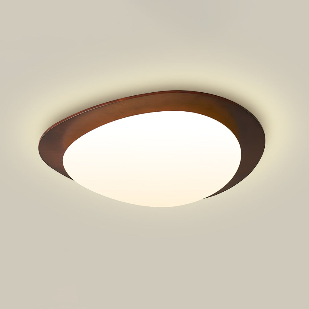 Lampada da soffitto in legno Pebble