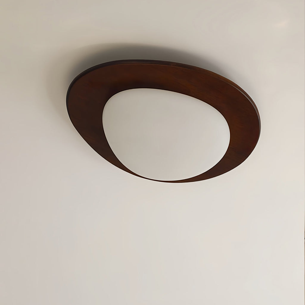 Lampada da soffitto in legno Pebble