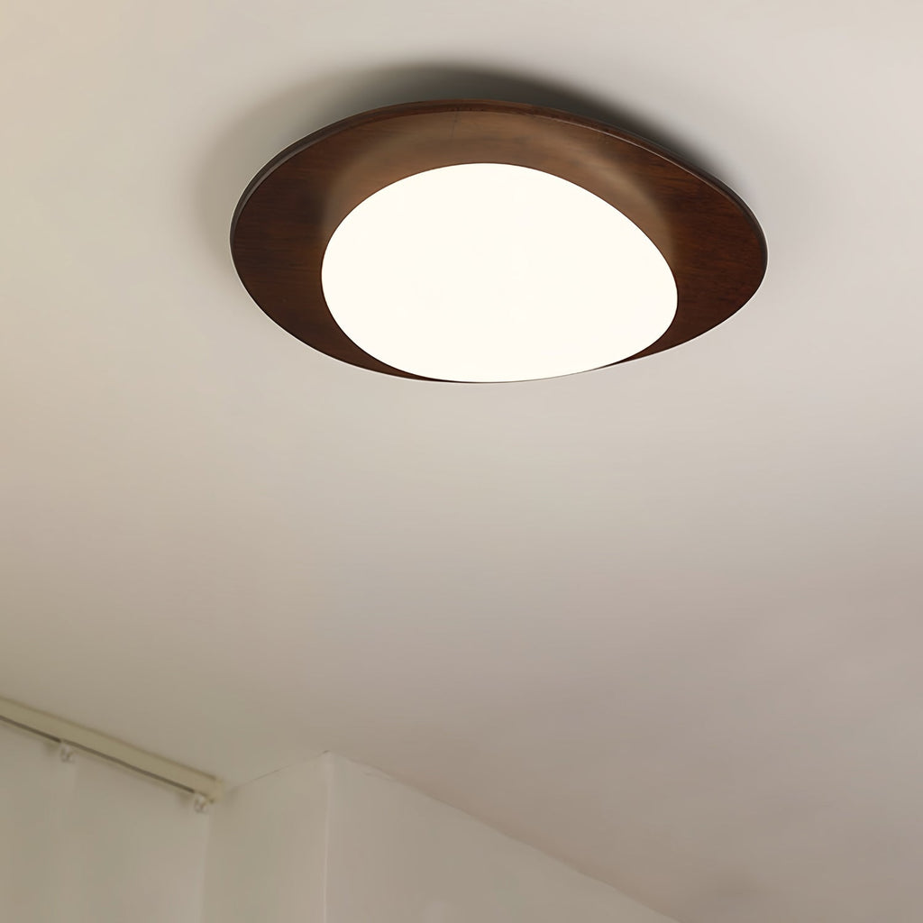 Lampada da soffitto in legno Pebble