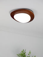 Lampada da soffitto in legno Pebble