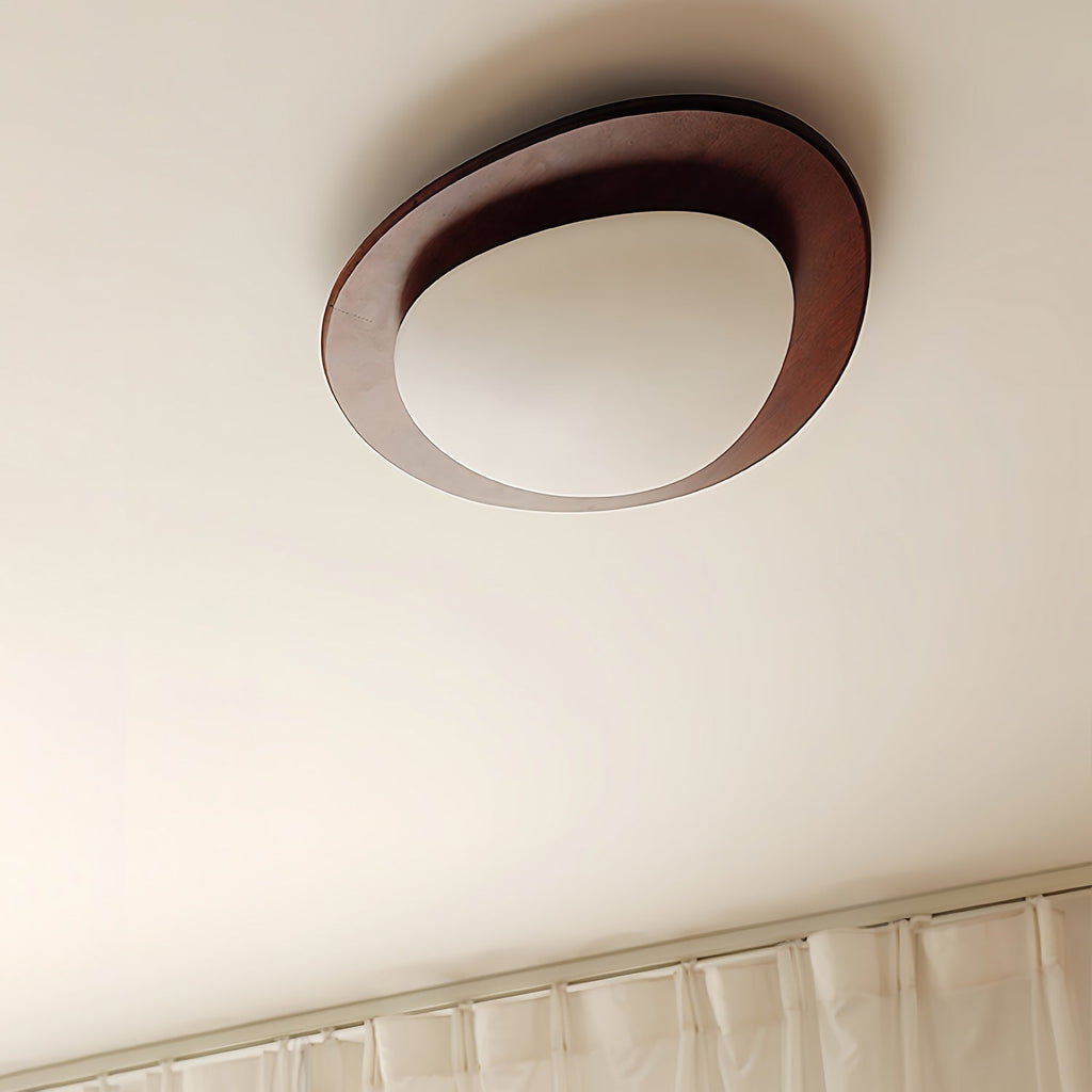 Lampada da soffitto in legno Pebble
