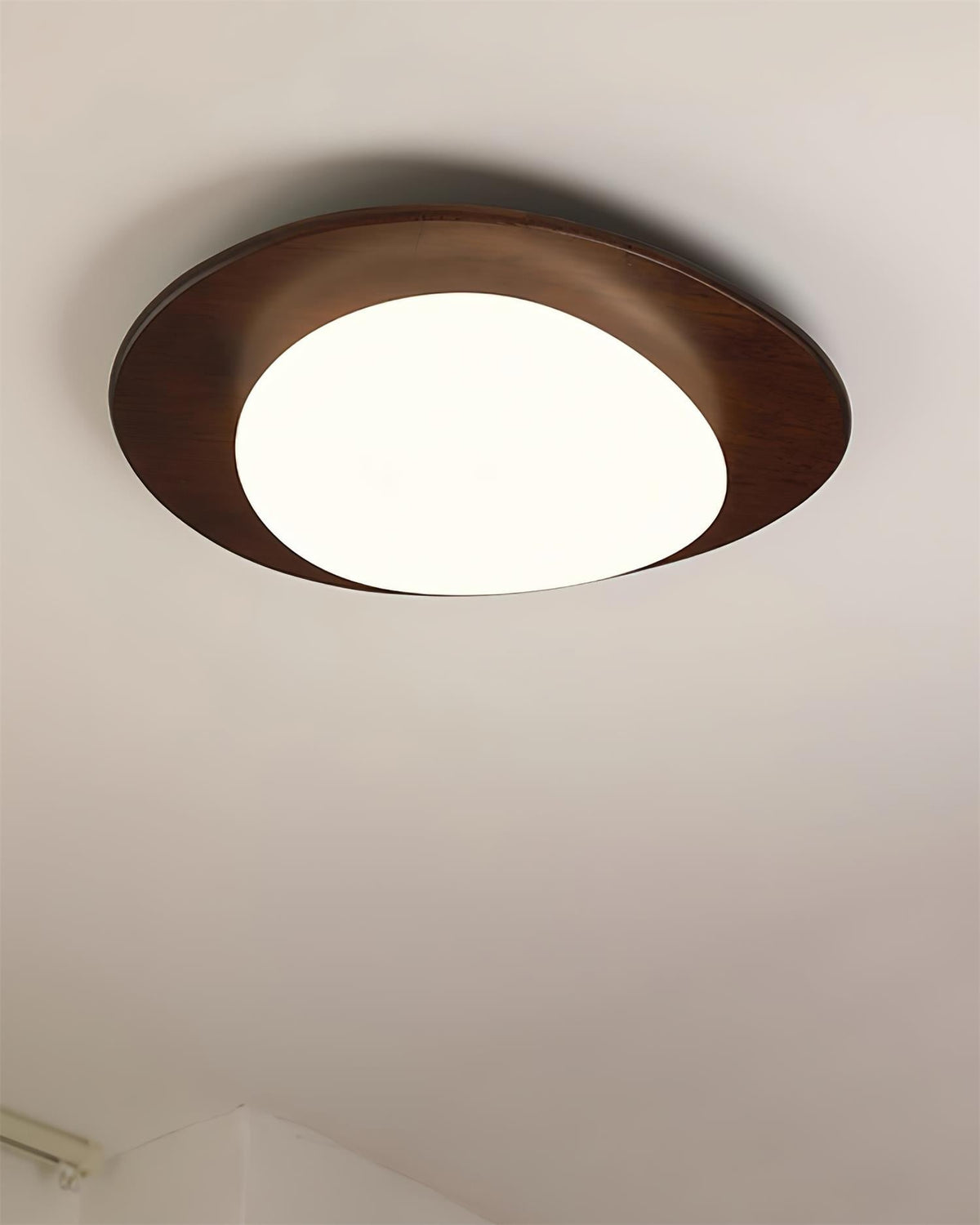 Lampada da soffitto in legno Pebble