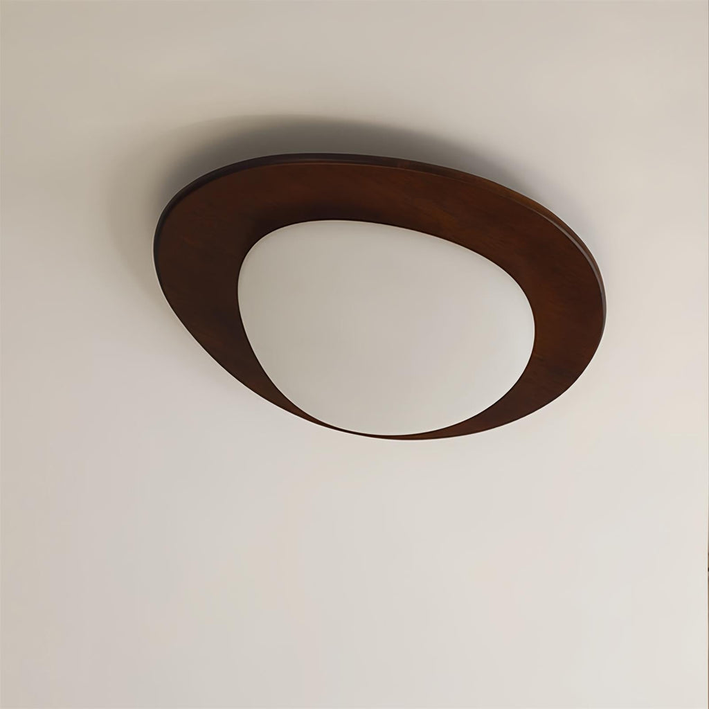 Lampada da soffitto in legno Pebble