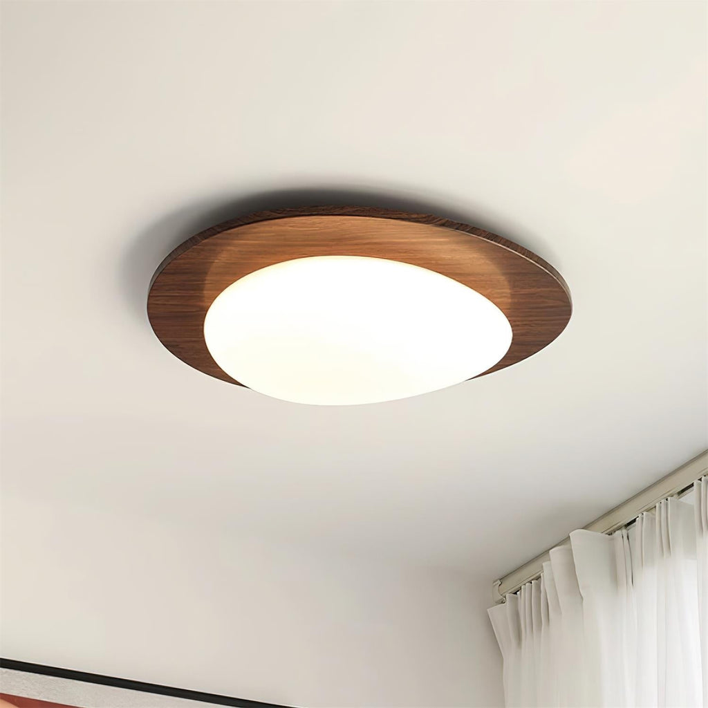 Lampada da soffitto in legno Pebble