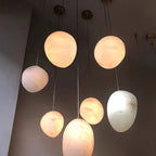 Lampada a sospensione Pebbles in Alabastro