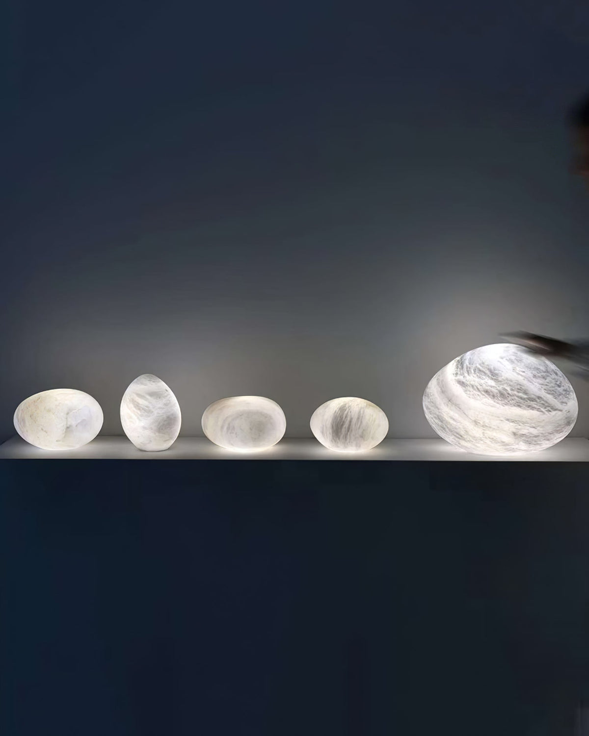 Lampada a sospensione Pebbles in Alabastro