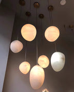 Lampada a sospensione Pebbles in Alabastro