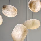 Lampada a sospensione Pebbles in Alabastro