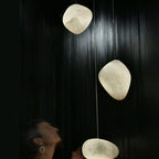Lampada a sospensione Pebbles in Alabastro