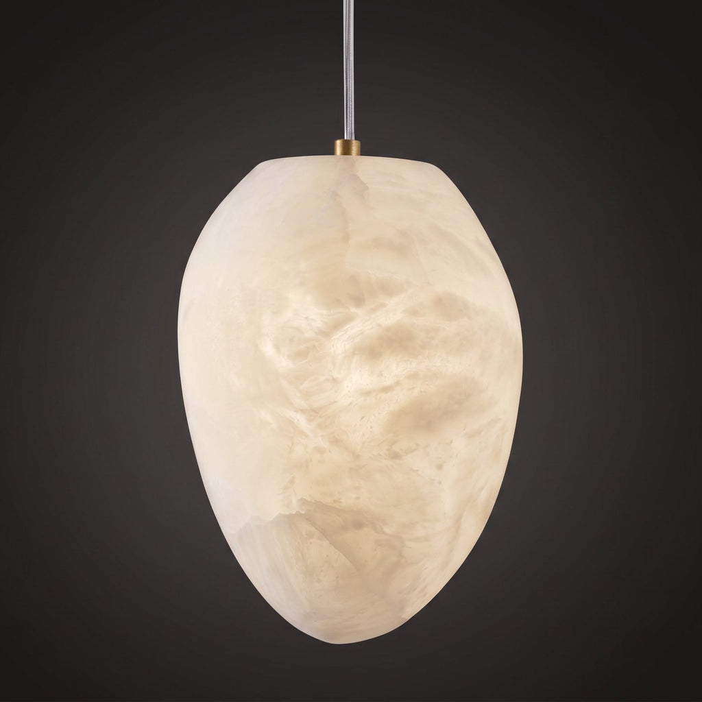 Lampada a sospensione Pebbles in Alabastro