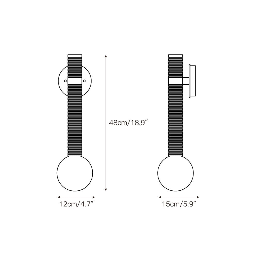 Applique da Parete Globe Threadline