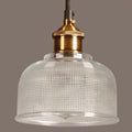 Lampada a sospensione in vetro retro | Design vintage europeo