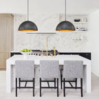 1-Luce Industriale Oversized Lampadario a Cupola in Metallo