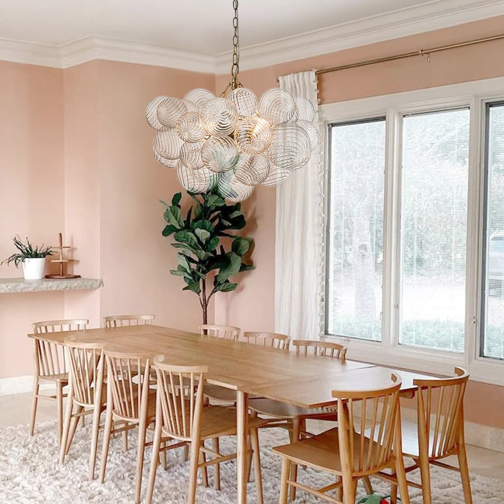 Lampadario a Bolle Ribattuto Contemporaneo