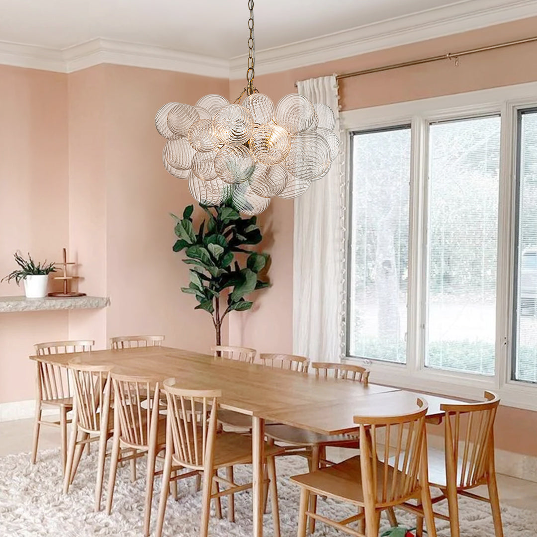 Lampadario a Bolle Ribattuto Contemporaneo