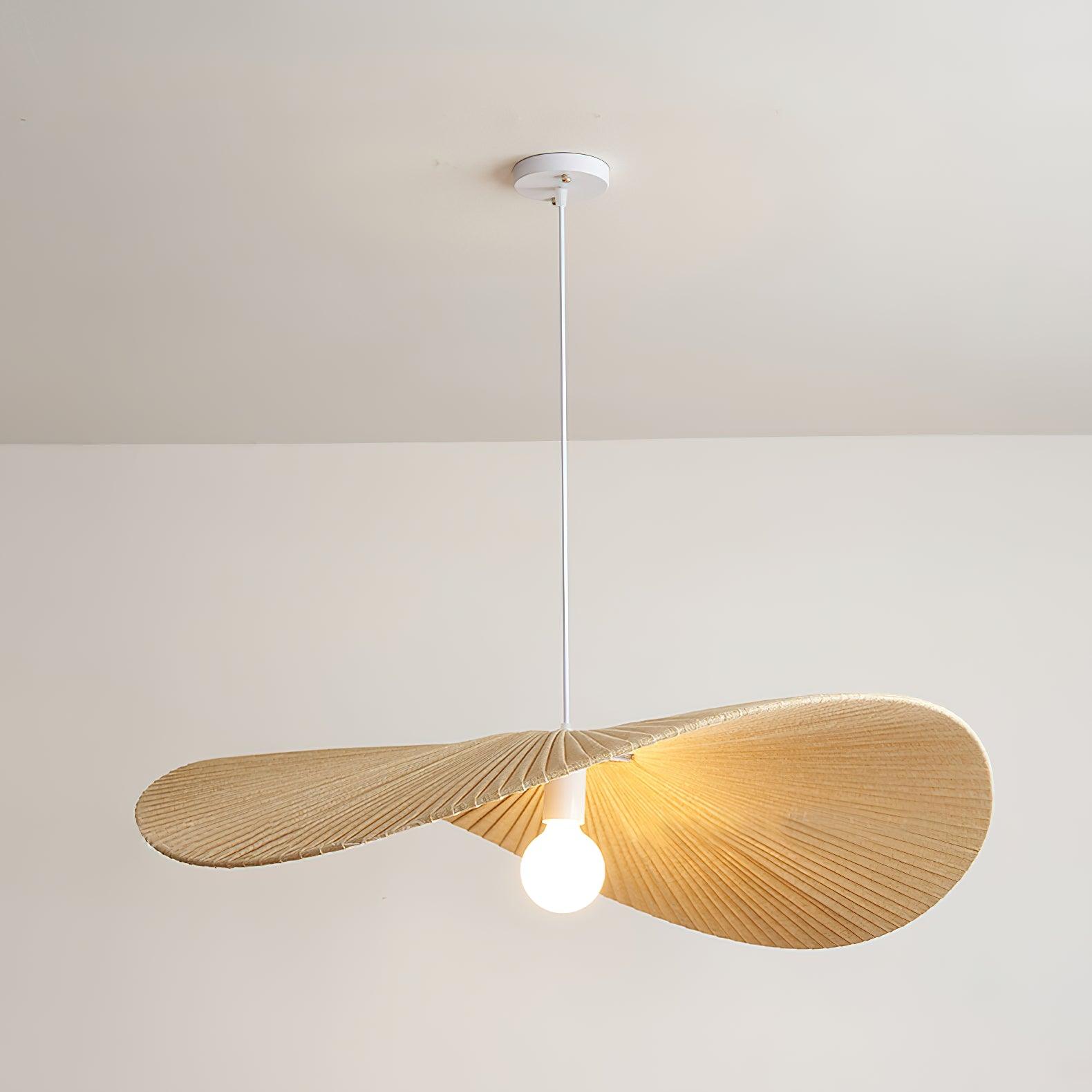 Lampadario Menditera – Metallo & Tessuto – Bianco caldo – Ø 40 cm – Stile Mediterraneo per Sala da Pranzo e Soggiorno