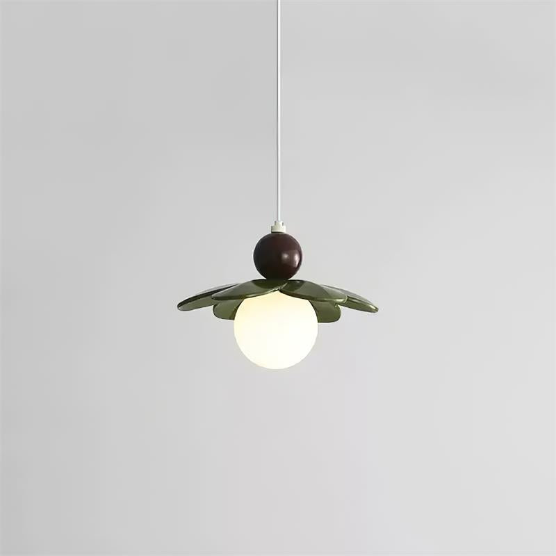 Lampadario Svalon – Vetro – Rosa – Ø40 cm – Ispirato alla natura per sala da pranzo e soggiorno