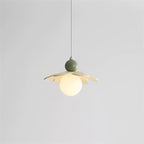 Lampadario Svalon – Vetro – Rosa – Ø40 cm – Ispirato alla natura per sala da pranzo e soggiorno