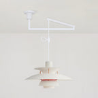 Lampada a sospensione – Alluminio e Ottone – Nero – Ø 30 cm – Regolabile per sala da pranzo e soggiorno