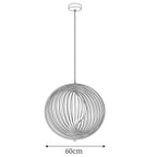 Lampadario – Legno – Naturale – Ø40 cm – Moderno Dimmabile per Sala da Pranzo e Soggiorno