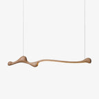 Lampada a sospensione – Legno – Colori naturali – Design moderno – Fatto a mano, Illuminazione LED a risparmio energetico