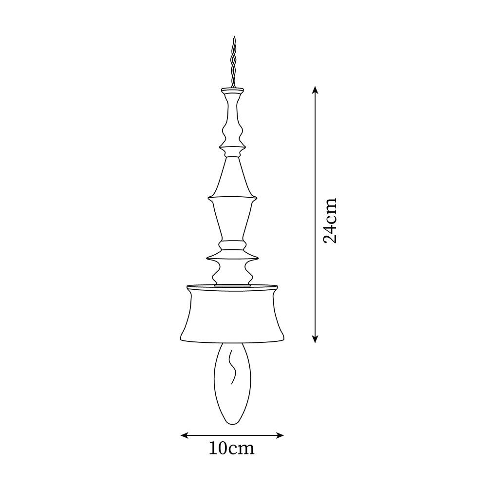 Lampada a sospensione – Legno – Noce – Ø40 cm – Design elegante per tavolo da pranzo e soggiorno
