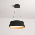 Lampadario – Legno & Acrilico – Nero/Bianco – Ø 46 cm – Design moderno per sala da pranzo e soggiorno