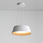 Lampadario – Legno & Acrilico – Nero/Bianco – Ø 46 cm – Design moderno per sala da pranzo e soggiorno