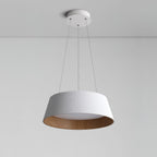 Lampadario – Legno & Acrilico – Nero/Bianco – Ø 46 cm – Design moderno per sala da pranzo e soggiorno