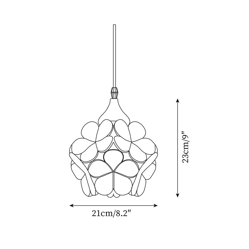 Lampadario – Legno e Vetro Rosa – 50×50 cm – Design Elegante per Sala da Pranzo e Soggiorno