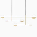 Lampada a sospensione – Metallo – Nero-Oro – Ø 30 cm – Design moderno per sala da pranzo e soggiorno